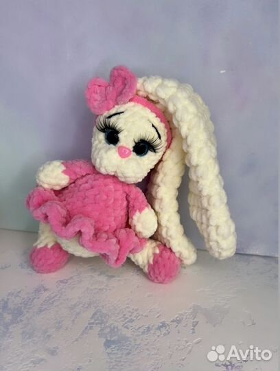 Плюшевый зайка мягкая игрушка