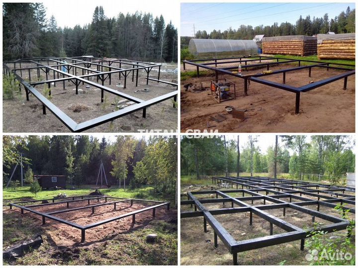 Винтовые сваи с установкой