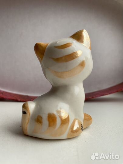 Фигурки фарфор СССР - собачка, котик, бурундучок