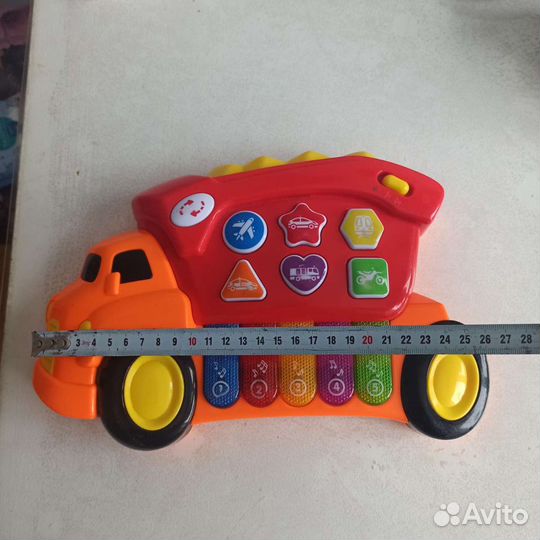 Детская развивающая музыкальная игрушка грузовик