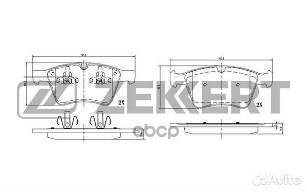 Колодки торм. диск. передн. MB GL-Class (X164)