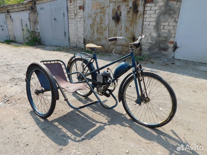 Мопед пвз с боковым прицепом