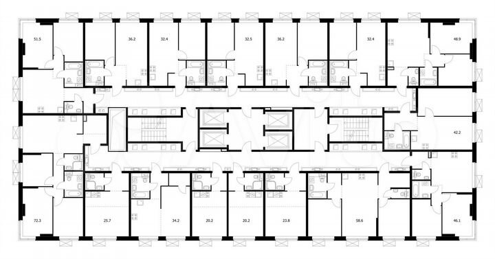 1-к. квартира, 36,2 м², 30/33 эт.