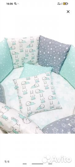 Бортики в детскую кроватку