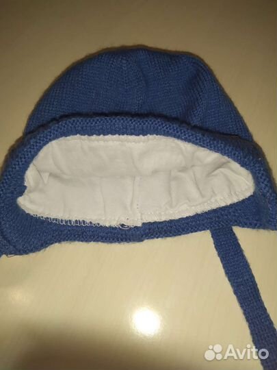 Шапка осенняя с подкладкой. 56 размер