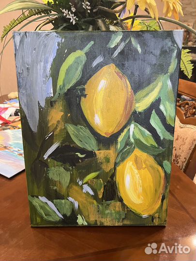 Картина маслом «Италия. Лимоны»