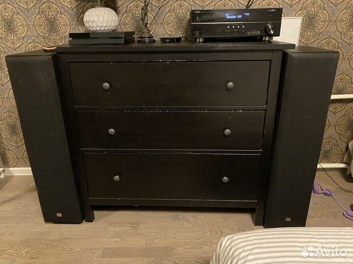 Комплект ресивер Yamaha RX V471 и колонки JBL E80