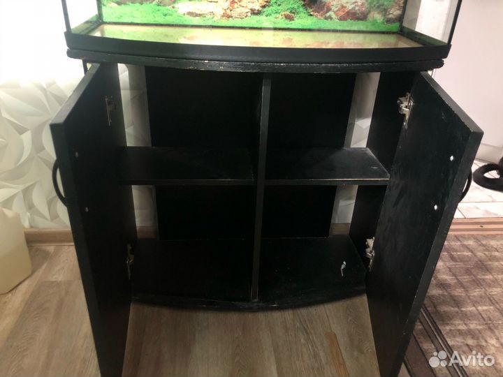 Аквариум с тумбой 100л б/у