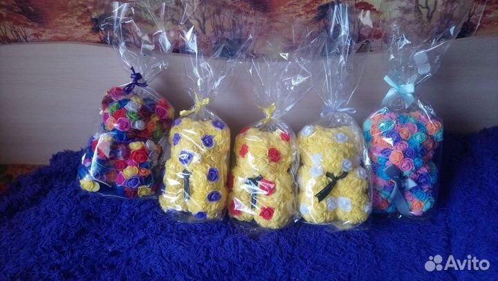 Мишки из роз