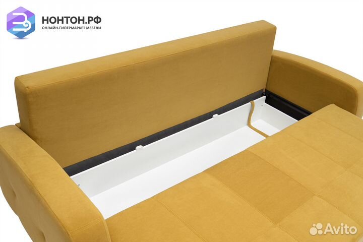 Диван пантограф Сильва горчичный