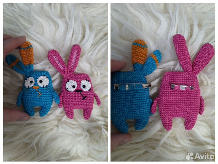 Резинки и брошки ручной работы