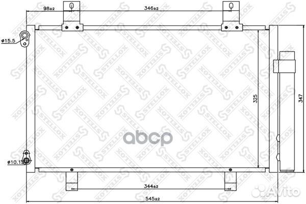 10-45567-SX радиатор кондиционера Suzuki Swift