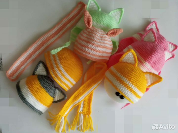 Шапочки для интерьерных кукол