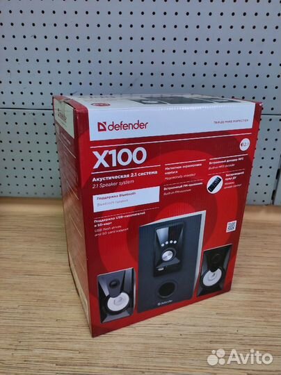 Актив.колонки 2.1 Defender X100 10Bт, Bluetooth, F
