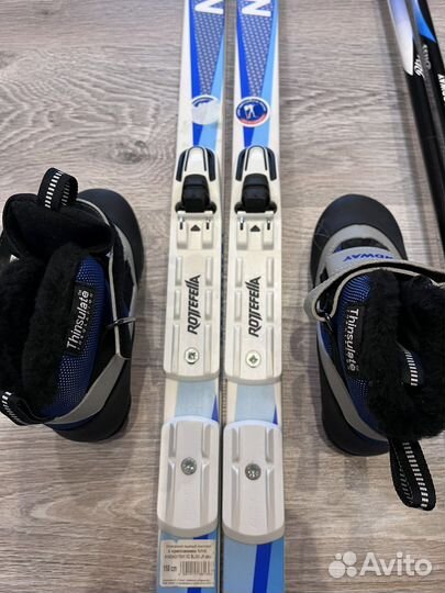 Лыжи беговые nordway 150см, размер ботинок 31