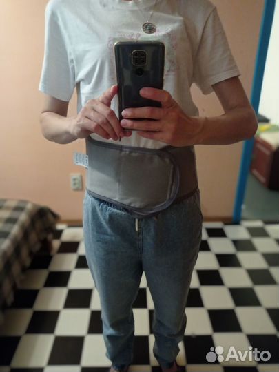 Меховой пояс-корсет, новый