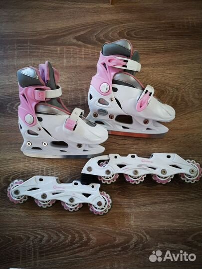 Ролики-коньки, 2 в 1