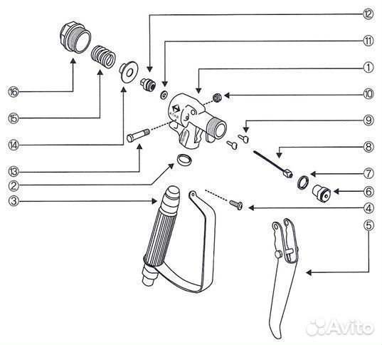 Пистолет окрасочный AH5000 (A-tech handok)