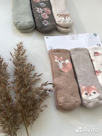 Носки теплые на девочку 15-17 размер