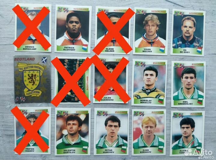 Наклейки Panini Europa 96. Europe-96