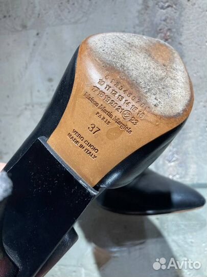 Maison Margiela, черные туфли, 37 размер, кожа