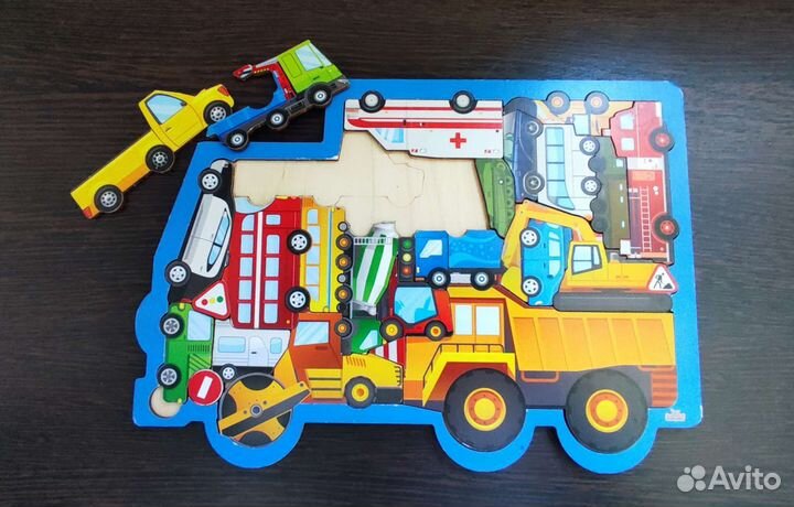 Развивающие пособия(вкладыши, пазл Ларсен)