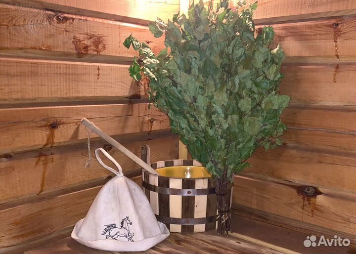 Банные веники (Дубовые, Берёзовые), лечебные травы