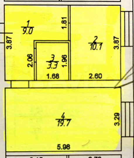 1-к. квартира, 42,1 м², 1/7 эт.