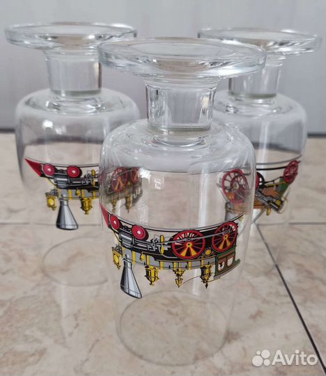 Фужеры чешское стекло