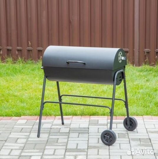 Мангал Угольный Гриль барбекю на колёсах AlfaGrill