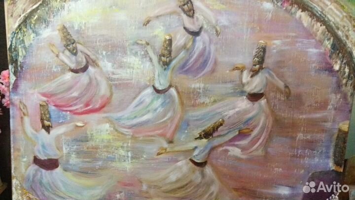 Картина большая текстурная маслом