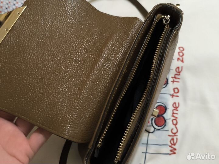 Сумка натуральная кожа коричневая бу