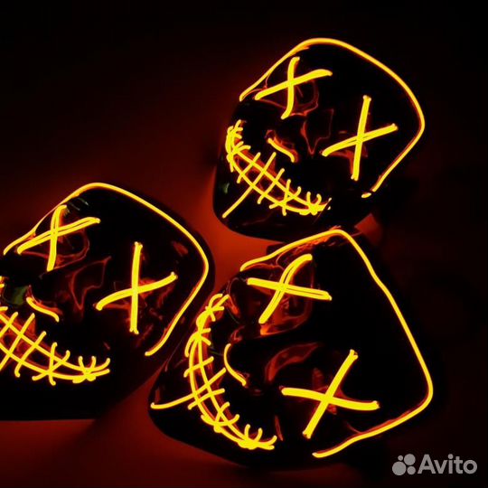 Неоновая маска Судная ночь