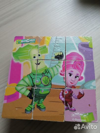 Кубики деревянные