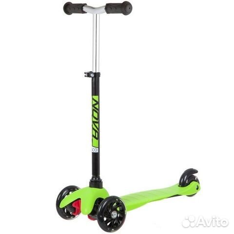 Самокат-кикборд Disco-kids Basic (max. 25кг) черно