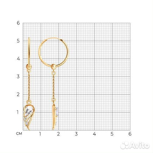 Серьги sokolov из золота, 729092