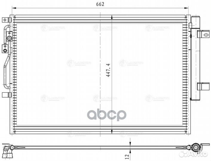 Конденсер chery tiggo 8 PRO (19) /omoda C5 (22