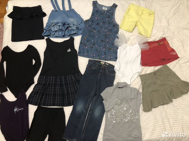 Детские вещи для девочки пакетом 116 122