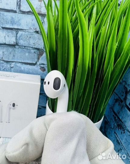 Беспроводные наушники AirPods 2 + чехол