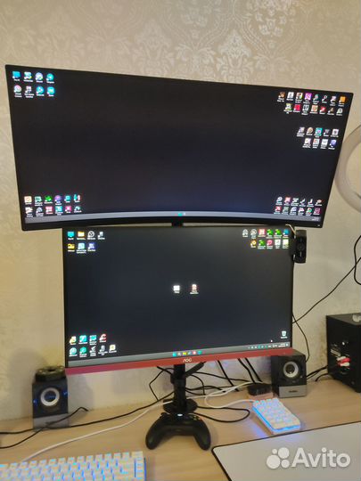 Кронштейн крепление для 2 мониторов dexp MV27-C02L