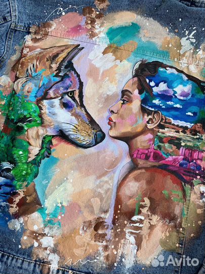 Роспись джинсовок, джинсовка с рисунком