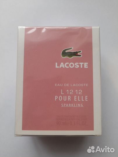 Духи женские Lacoste Sparkling L12.12. 90ml новые