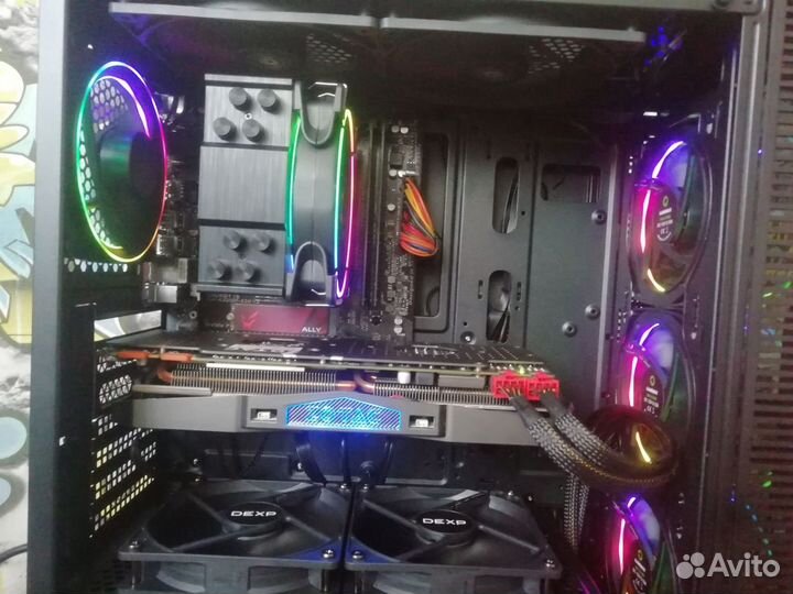 Игровой пк ryzen 5, rtx 1070ti, ssd m2, ddr4