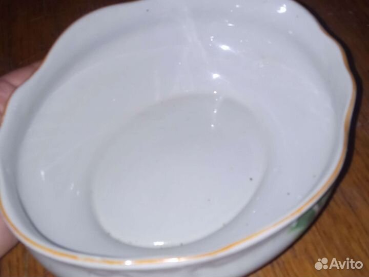 Блюдо фарфор СССР дружковский фарфоровый завод