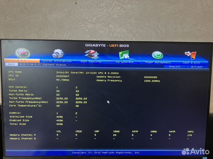 Связка 1155 (H61M-S, i3 2120)