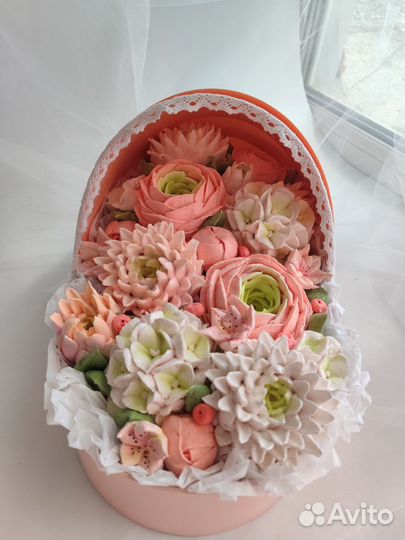 Зефирные цветы на выписку из роддома