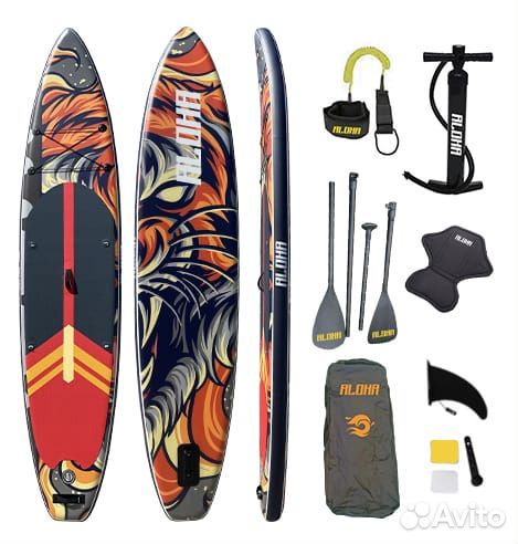 Надувная sup-доска 384 см сап+каяк+гидрокостюм