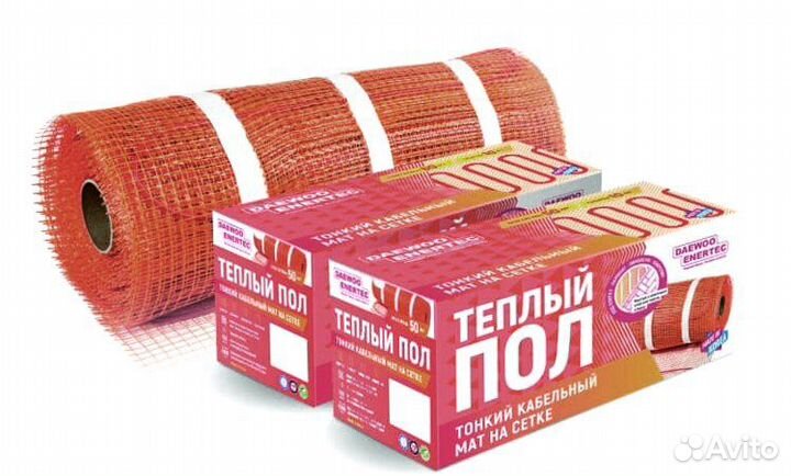 Кабельный мат для теплого пола daewoo enertec