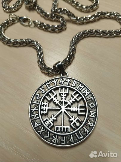 Молот Тора компас Викинга Скандинавский волк