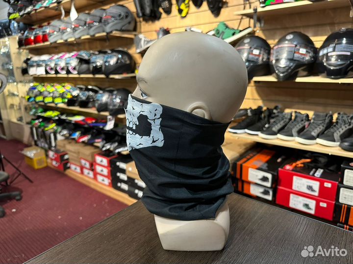 Мото бандана Маска баф шейный платок череп